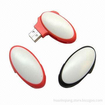 Swivel USB Flash Drives, Made of Plastic Material with USB2.0 Interface Type